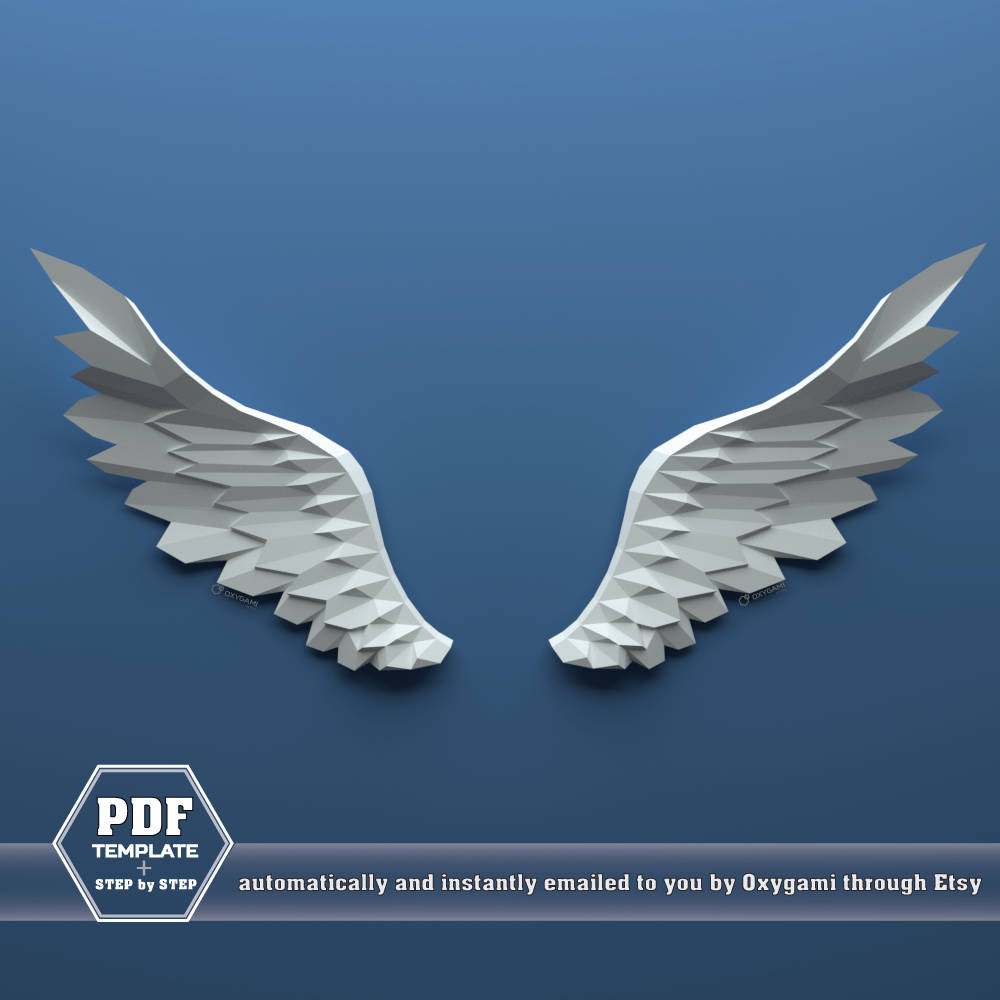 Wings Papercraft Paper Angel Wings Pegasus Wings Do It - Etsy