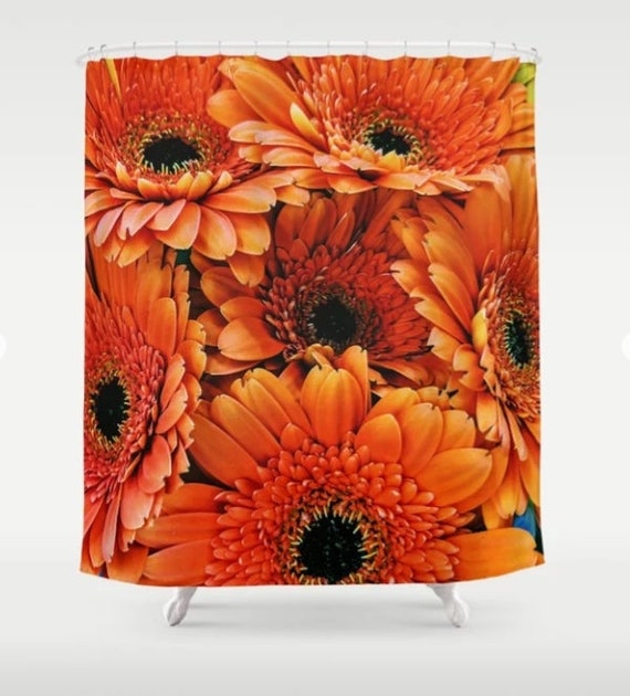 Shower Curtains Shower Curtain Flowers Shower Curtain Etsy