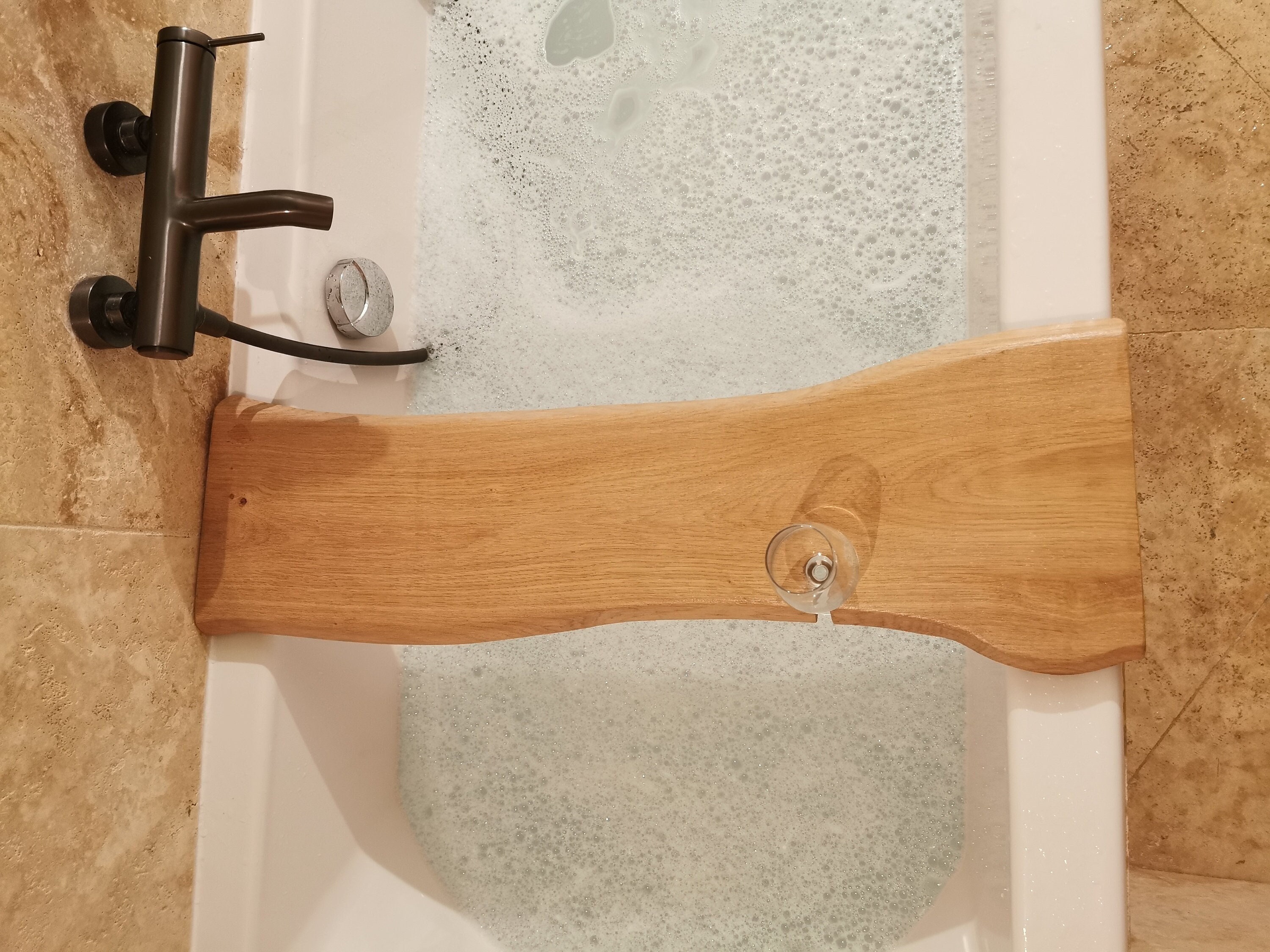 Plateau de Baignoire en Chêne Massif Idée Cadeaux