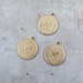 Brass J'Taime Charms Heart Charms Valentines Day Jewelry Supply Vintage Style Drop with Loop (3)