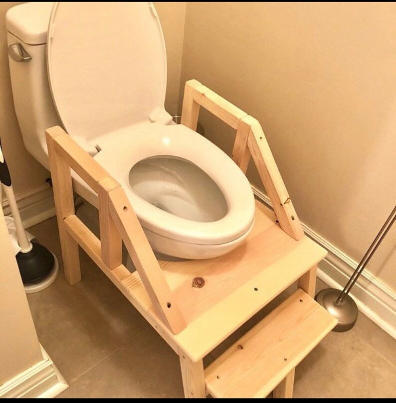 Potty Stool for Comfort Toilet Assembly Required Etsy