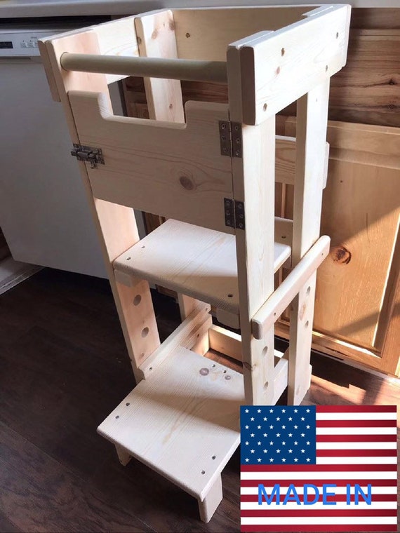 Kitchen Safety Toddler Stool Stand 3 Different Levels With Etsy