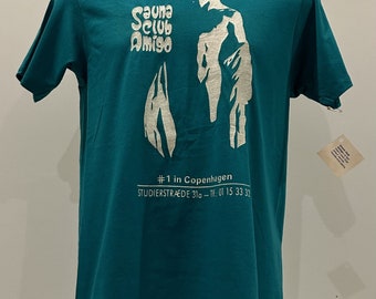 Sauna Club Amigo, Copenhagen 1980s  T-shirt, gay vintage