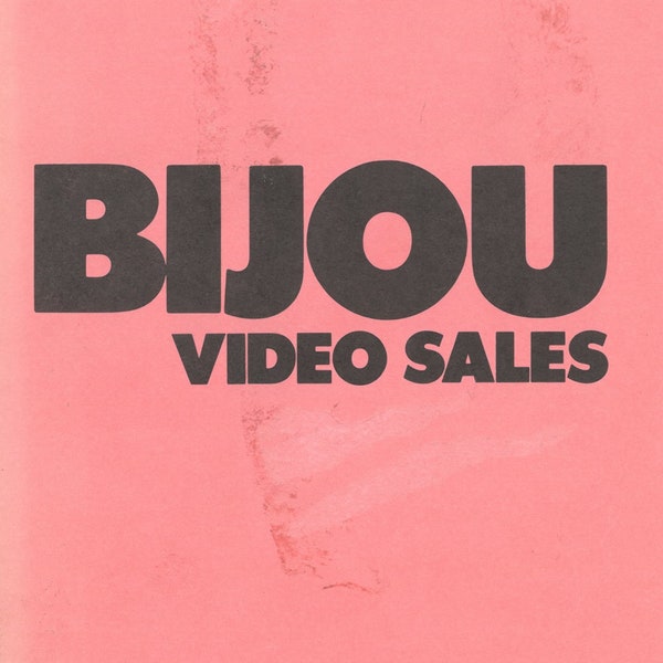 Bijou Gay Video Catalog 1987, Vintage Gay Book, gay interest
