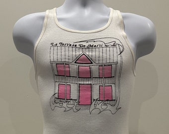 La Te Da Hotel Key West on Doval Street, 1980s Vintage Gay Tank Top, Meduim, new