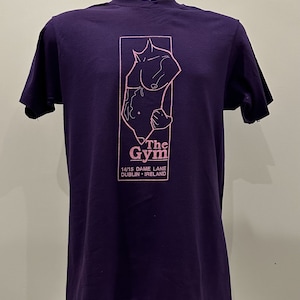 The Gym, Dublin Ireland, T Shirt 1980, Vntage Gay