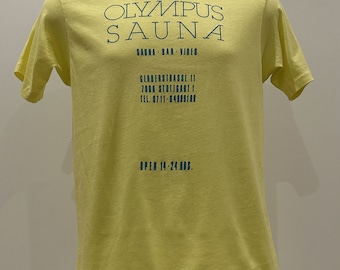 Olympus Sauna, Stuttgart Germany, 1980s, T-Shirt, gay vintage, gay interest