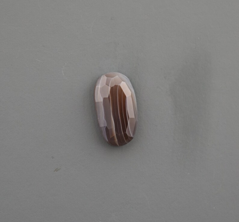 Faceted Botswana Agate Cabochon
