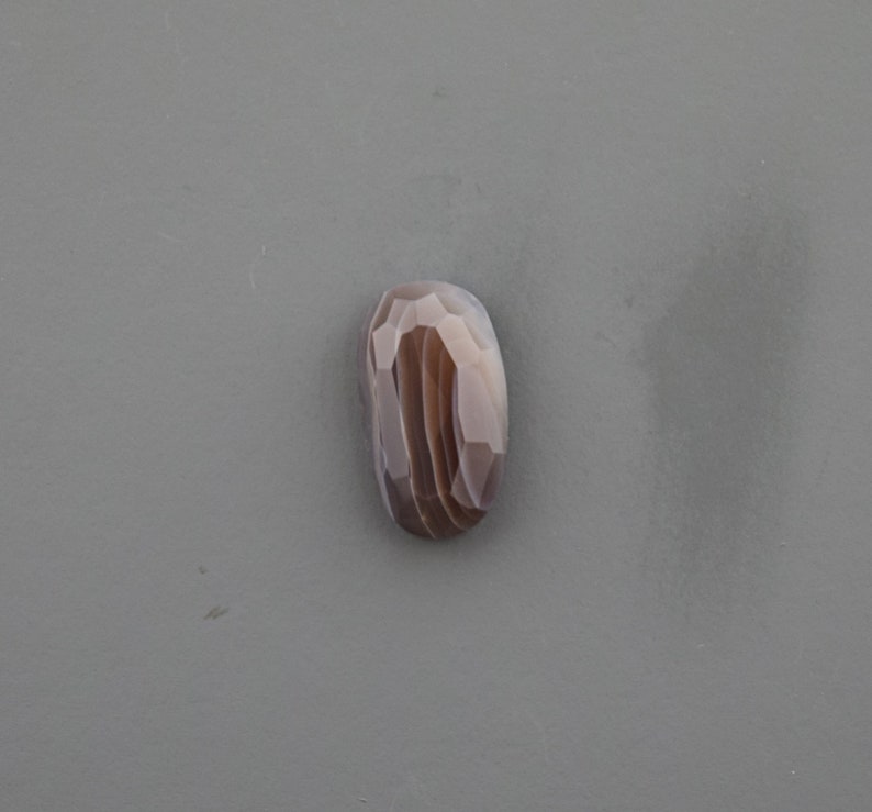 Faceted Botswana Agate Cabochon