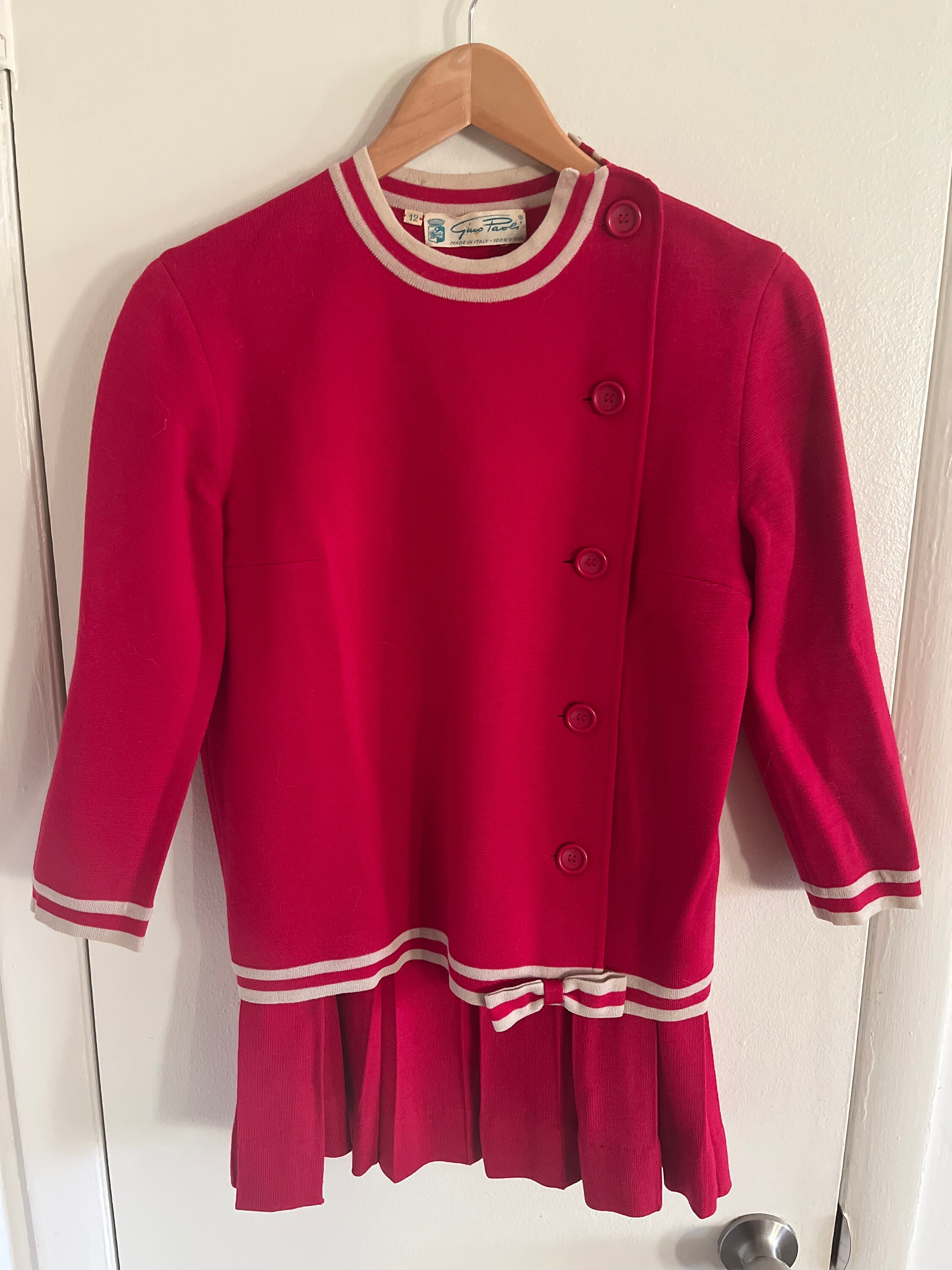 Vintage Gino Paoli 100 Wool Pink Made in Italy Womens Knit Suit Vintage Etsy Canada