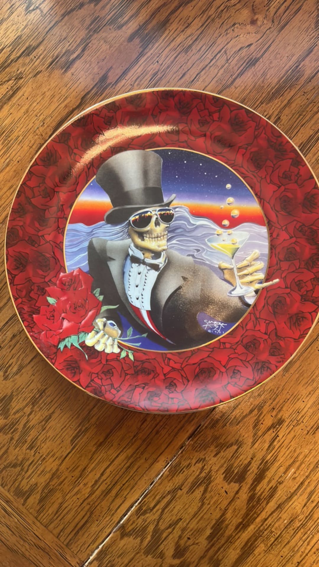Grateful Dead Stanley Mouse Collector Plate One More Saturday