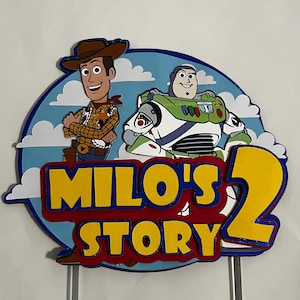 Toy Story Cake topper, Woody & Buzz, Birthday cake topper