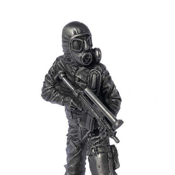 Pewter SAS CRW Figure with Heckler & Koch MP5 (Circa 1980) CL Miniatures