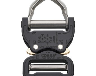 femelle fixe AustriAlpin Cobra 33 mm Matt Black Buckle-FC33MFF-B mâle