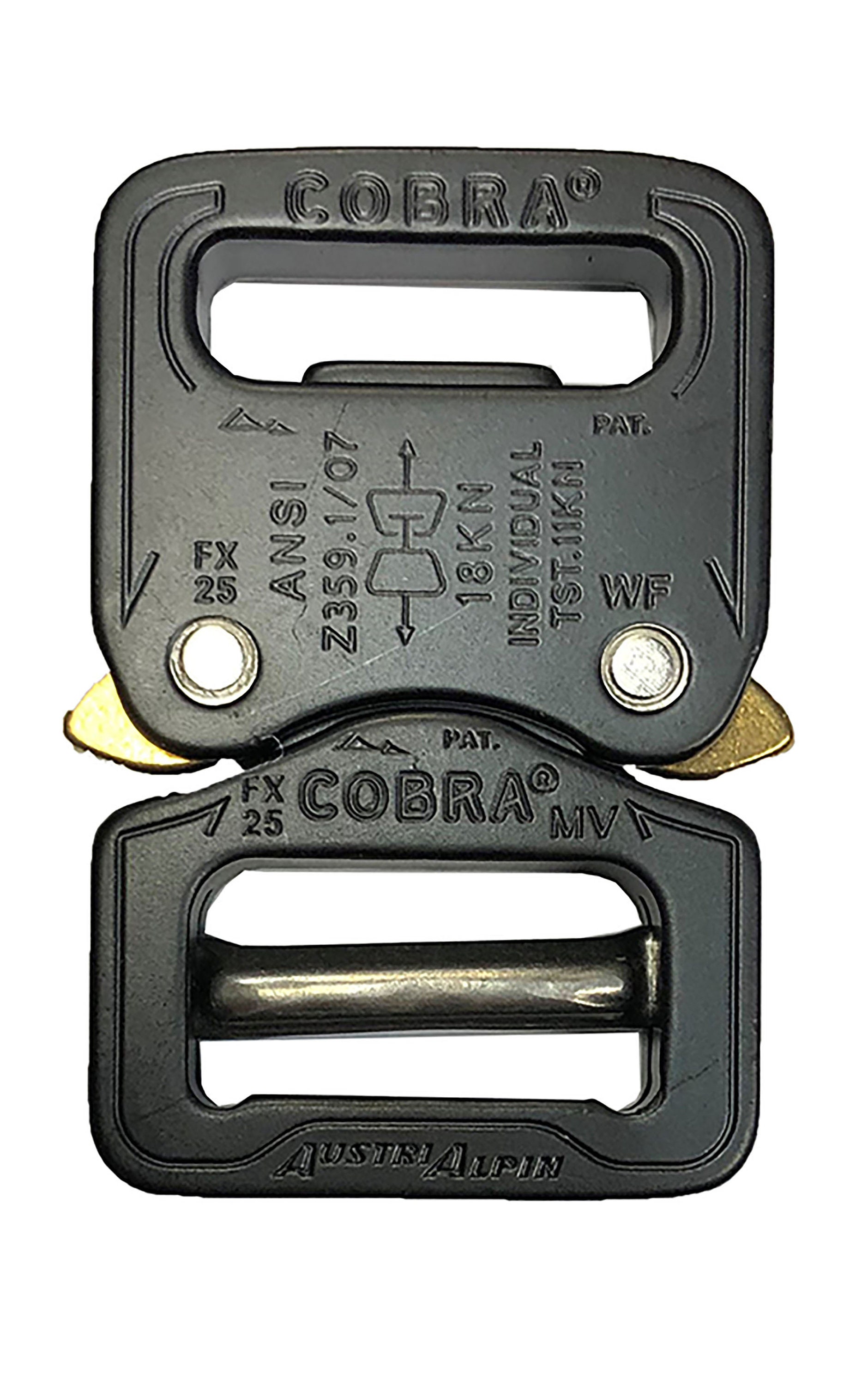 AustriAlpin 50mm 2 Coyote Brown Cobra Buckle - Male Adjust XL Clips  FY50CVF-XL