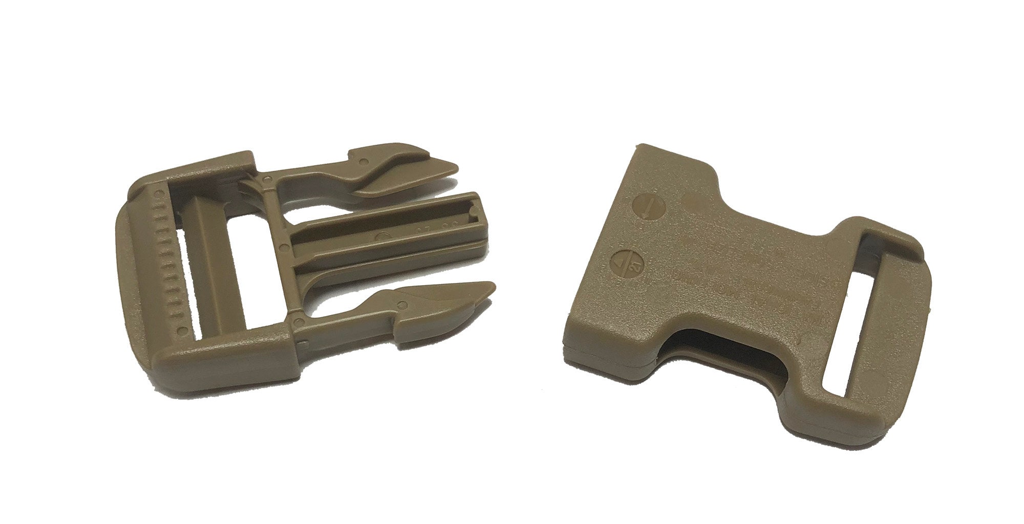 Fibbia Tattica Militare Duraflex Coyote Brown 498 &ndash; Anello A D Da 25mm/1 Pollice &ndash; Accessorio Uniforme