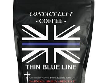 THIN BLUE LINE Coffee Blend Ground - Contact Left Coffee Company - Police Coffee