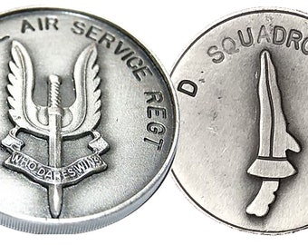 22 SAS A SQN Special Air Service Pewter Military Presentation/Collectors Coin 