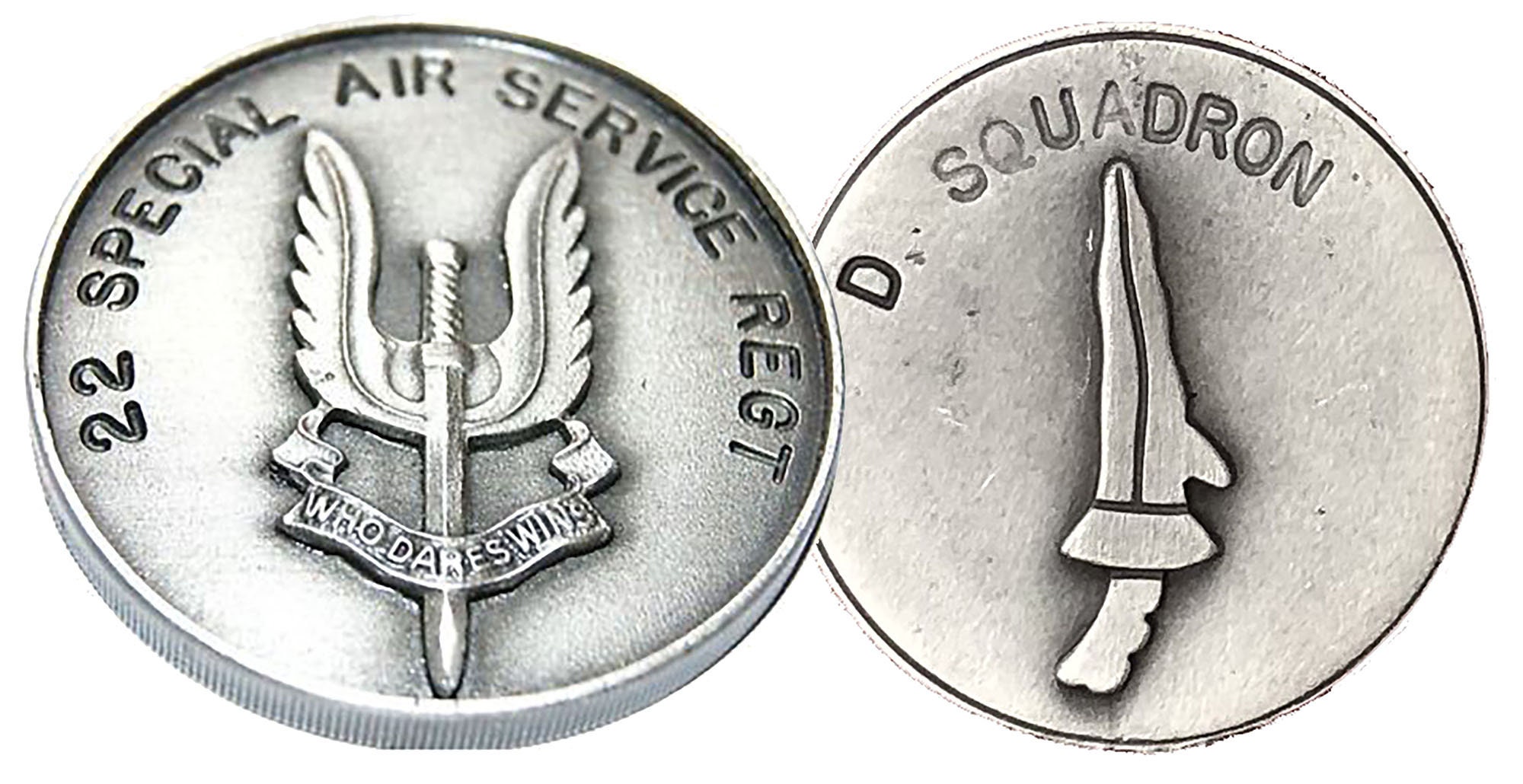 22 SAS A SQN Special Air Service Pewter Military Presentation/Collectors Coin 22 SAS A SQN Special Air Service Pewter Military Presentation/Collectors Coin