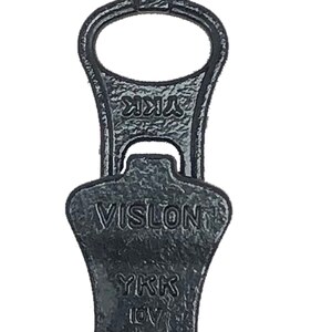 Black No10 Chain 10 YKK VISLON Metal Slider image 2