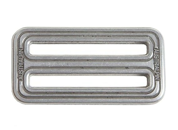 Austrialpin 45mm 1.75 2 Slot Buckle Triglide Chrome Polished