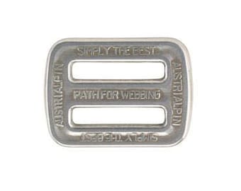 AustriAlpin 25mm / 1" - 2 slot buckle / Triglide - Chrome / Polished ( FC06A )