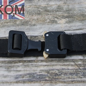 UKOM Lightweight 1 AustriAlpin Cobra Buckle Black Belt All sizes image 3