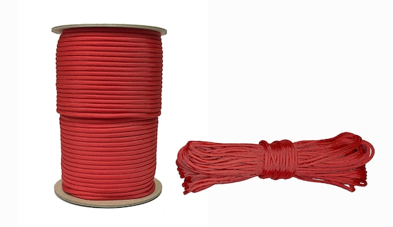 4mm Paracord 550 Bushcraft Survival Mil-spec Type III 7 Strands Raspberry  Red 