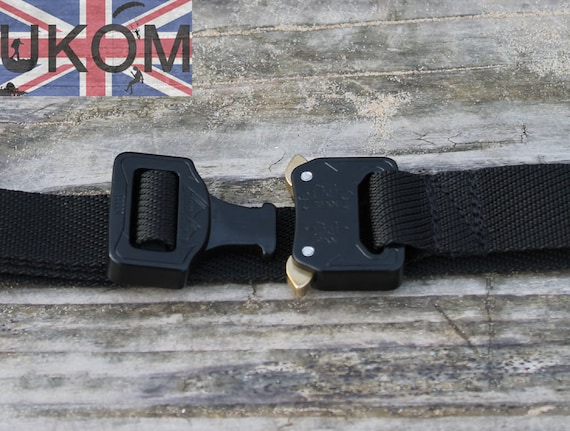 UKOM Cinturón táctico ligero con hebilla AustriAlpin Cobra negra de 25 mm y  1 pulgada -  México