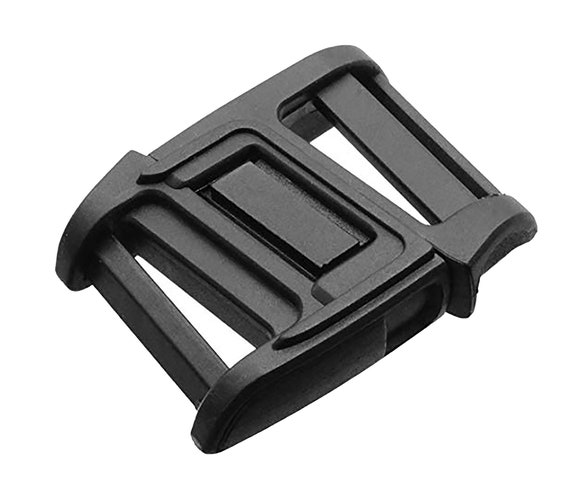 HOOK 25 PLASTIC | magnetic buckle, slots on one ends, length adjustment,  25mm