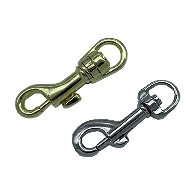 CL Solid Die Cast SMALL Swivel Trigger Hook (6mm Round Eye) - Small Swivel Hook for Dog Leads and Bags