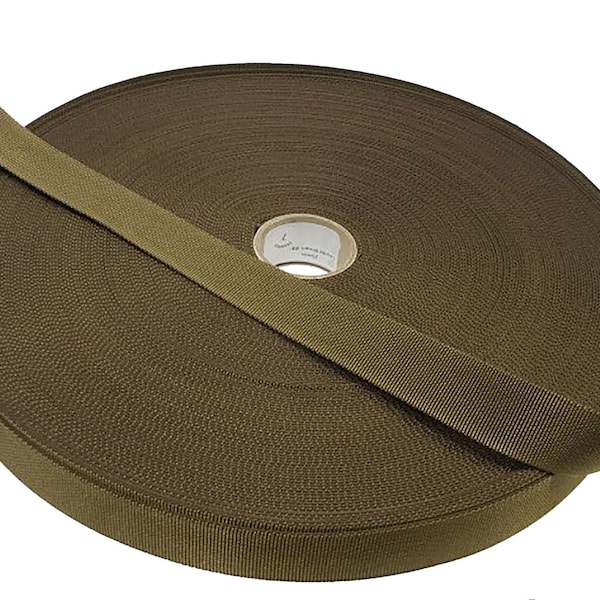 Coyote Brown 19mm / 0.75" Webbing - UK Woven - Military Specification