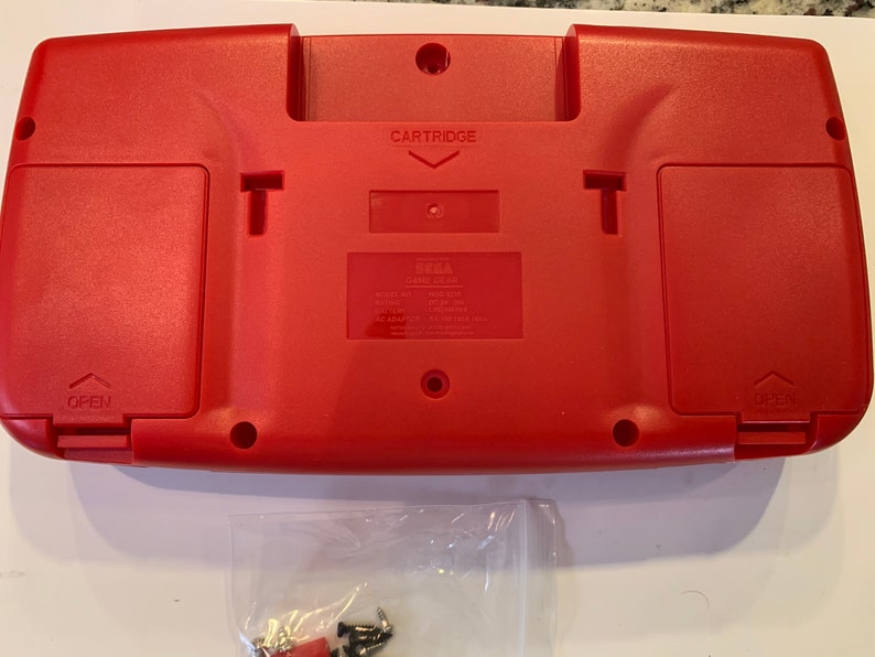 Red Custom Sega Game Gear Case Shell Etsy
