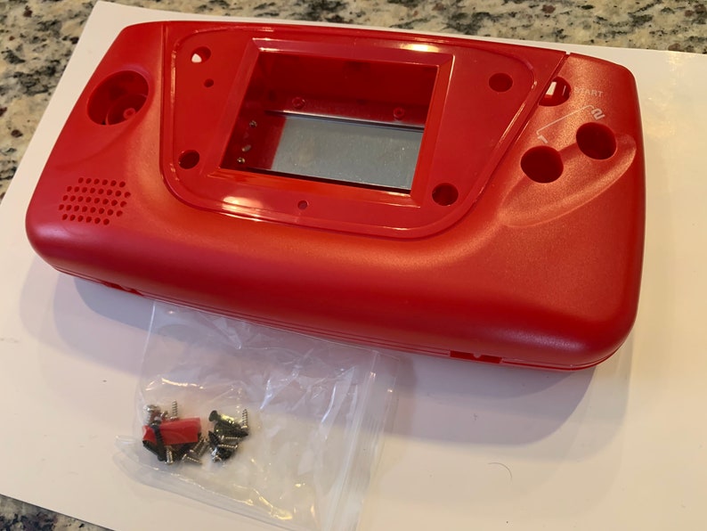 Red Custom Sega Game Gear Case Shell Etsy