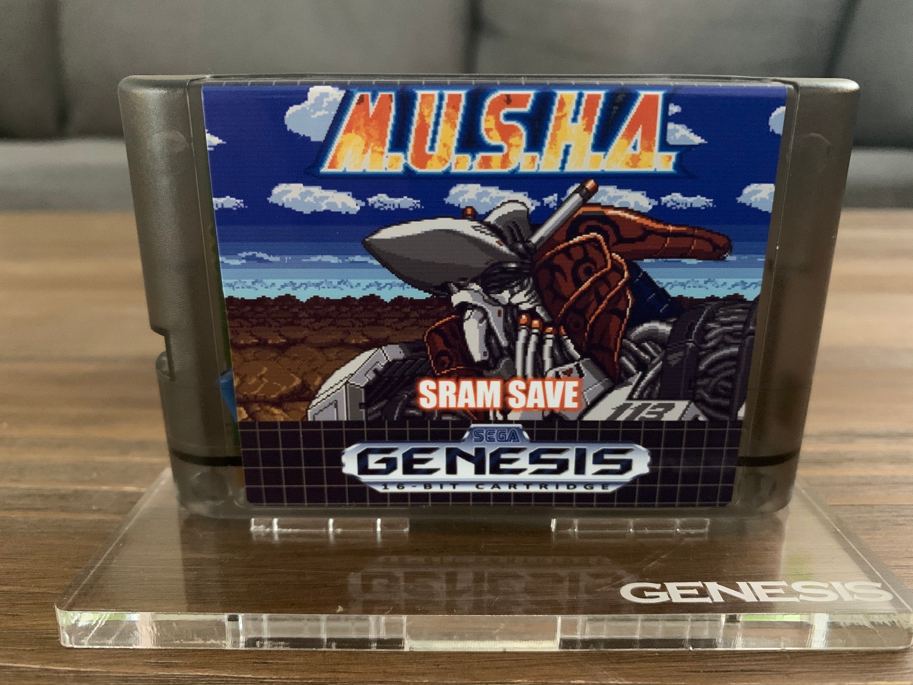 M.U.S.H.A. SRAM SAVE Hack Sega Genesis Video Game Cartridge Etsy