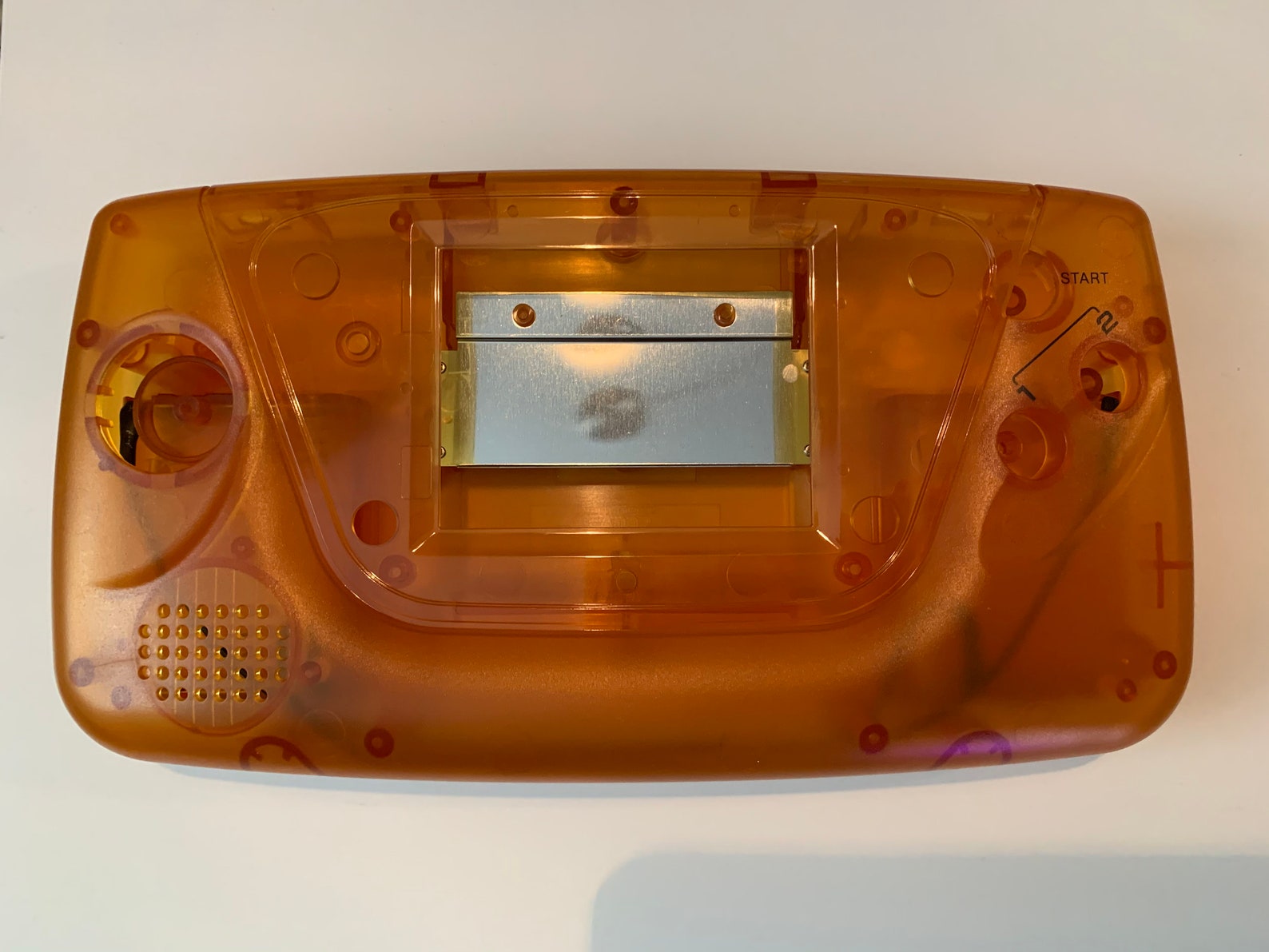 Orange Transparent Clear Custom Sega Game Gear Case Shell Etsy