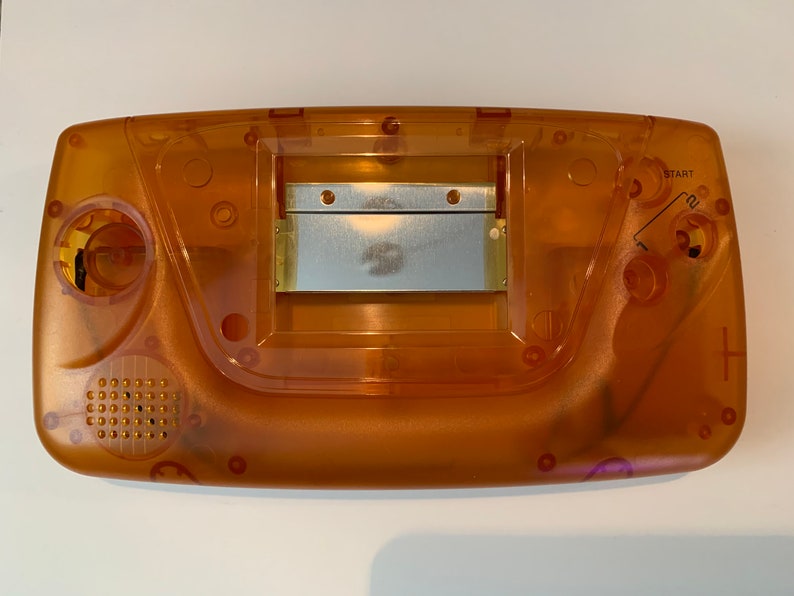 Orange Transparent Clear Custom Sega Game Gear Case Shell Etsy