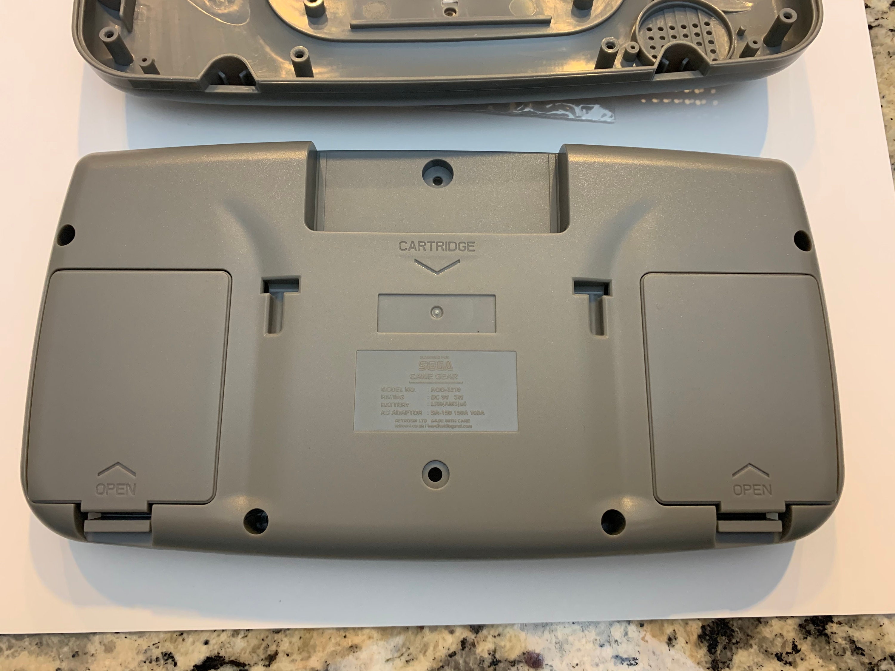 Gray Custom Sega Game Gear Case Shell Etsy