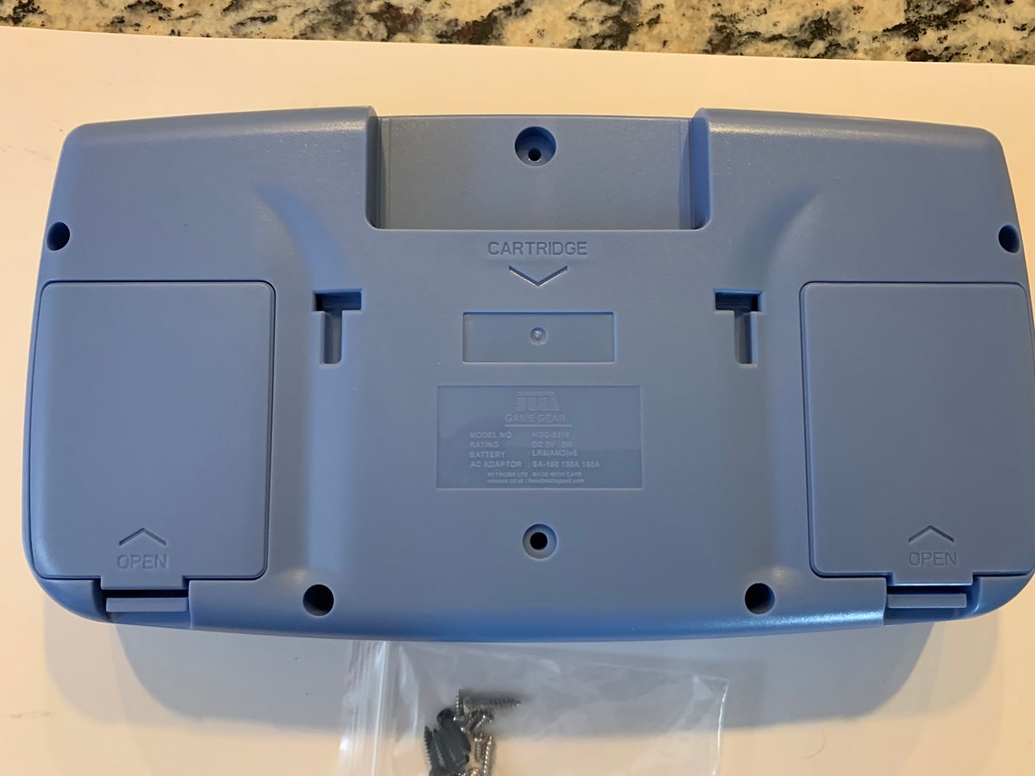 Blue Custom Sega Game Gear Case Shell Etsy