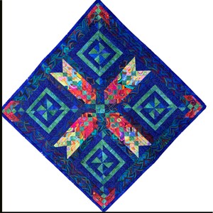 Pinwheel Braid Little Quilt Digital Pattern