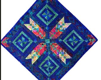 Pinwheel Braid Little Quilt Digital Pattern