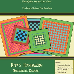 8 Easy Beginner Quilt Patterns|Simple & Stunning Quilt Pattern|Scrappy Modern Quilt Pattern |Digital Pattern