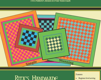 Easy Scrappy Quilt Patterns | Simple Modern Quilts (Digital Pattern)