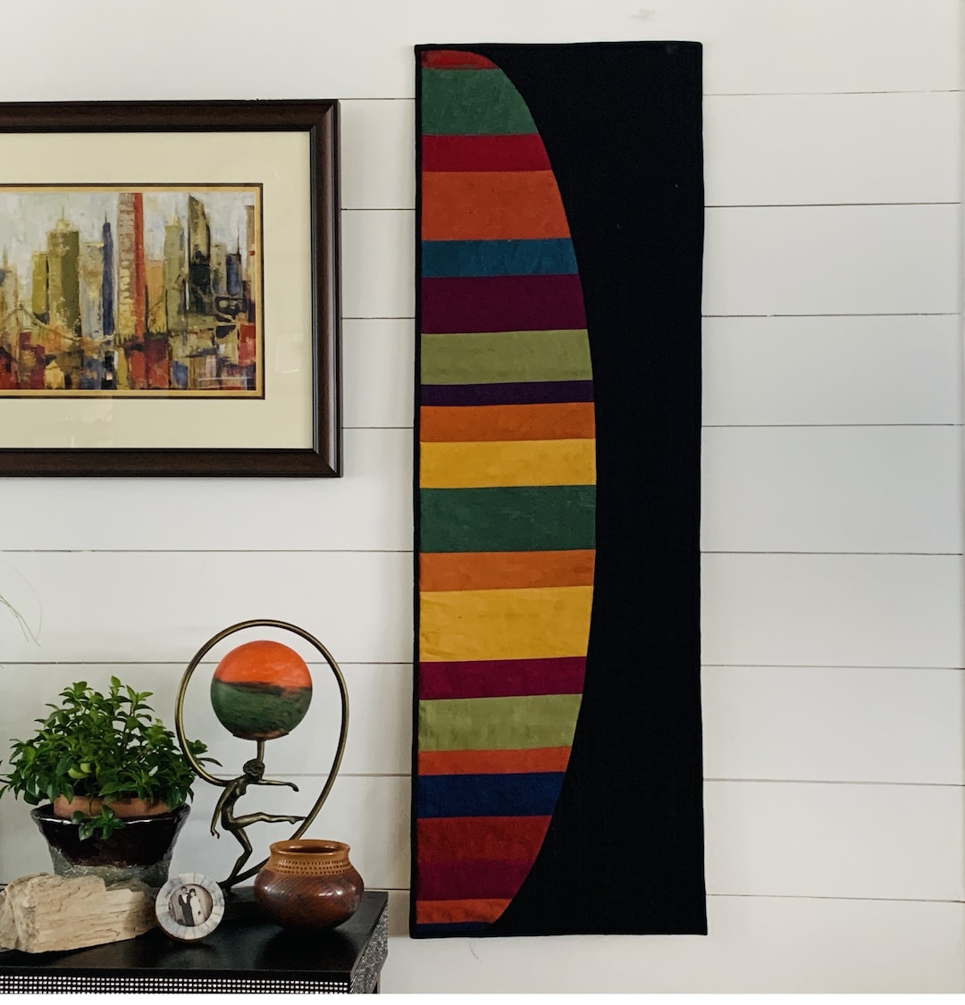 Easy Curve Quilt Pattern: Beginner Table Runner or Wall Hanging (PDF ...