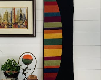 Easy Curve Quilt Pattern: Beginner Table Runner or Wall Hanging (PDF Download)