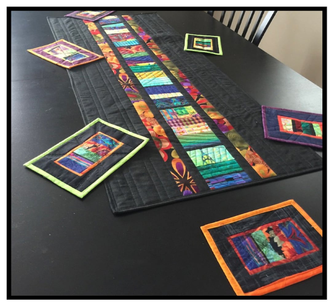 Easy Table Runner Quilt Pattern: Beginner Sewing Project (PDF Download ...