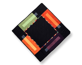 Modern Stacked Squares Quilt Pattern: Beginner-Friendly Table Topper (PDF Download, 28" x 28")