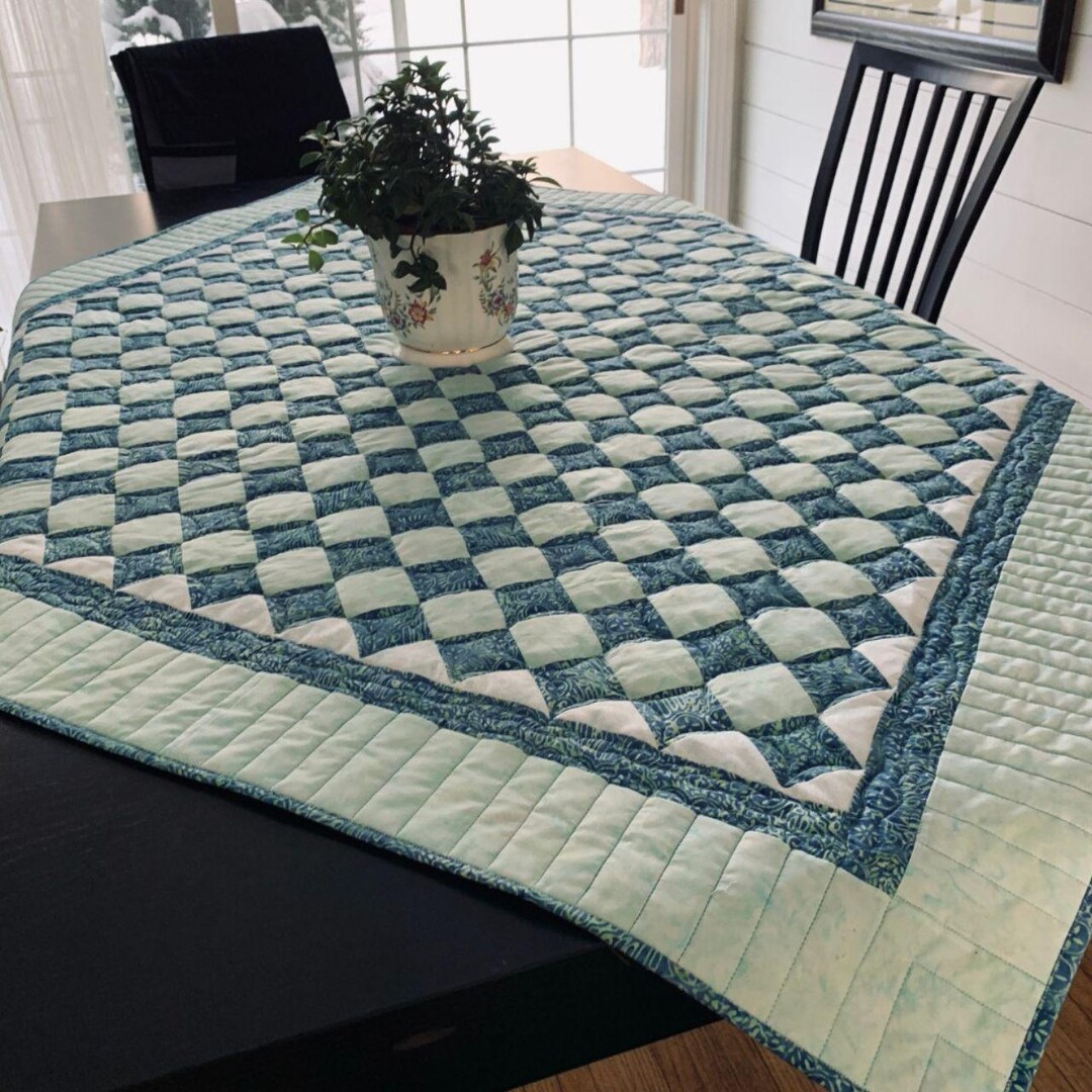 Anniversary Tablecloth Quilt Pattern (PDF) - Beginner Memory Keepsake ...