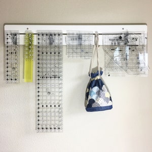 Wall-mounted Ruler Rack 36 Inch/Quilt Rulers Organization/ Quilt Ruler Holder/Quilt Ruler Storage/Quilt Ruler Rack