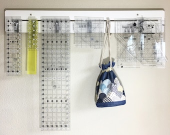 Wall-Mounted Quilt Ruler Rack: 36 Inch Sewing Ruler Organizer